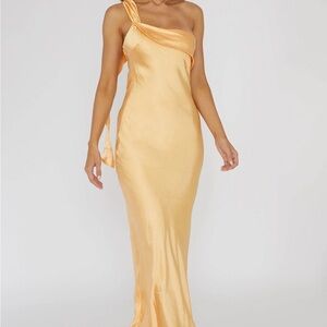 Carmel One-Shoulder Sash Maxi Dress Rockmelon